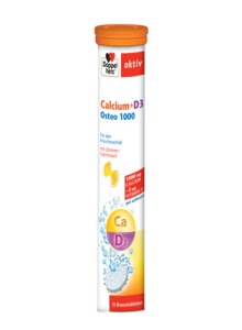 AKTIV CA 1000 + D3 OSTEO * 15 TABLETE EFERVESCENTE, DOPPELHERZ