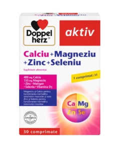 AKTIV CALCIU MAGNEZIU ZINC SELENIU, 30 COMPRIMATE, DOPPELHERZ