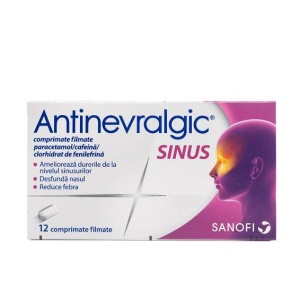 ANTINEVRALGIC RACEALA SI GRIPA * 12 COMPRIMATE FILMATE