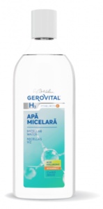 Apă Micelară pentru Ten Normal și Mixt cu Acid Hialuronic și Vitamina C - Curățare și Hidratare, Gerovital H3 Hyaluron C, 400 ml