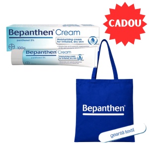 BEPANTHEN 5% CREMA * 100 G + GEANTA TEXTIL ALBASTRA CADOU