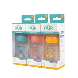 BIBERON CU DESEN 0-3 LUNI PUR * 125 ML 9012