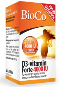 BIOCO VITAMINA D3 FORTE 4000UI * 100 COMPRIMATE