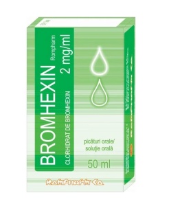 Bomhexin picaturi adulti si copii, 2mg/ml, 50 ml, Rompharm