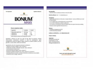 Bonium Maxx, 30 comprimate cu calciu, Sun Wave Pharma - Img 2