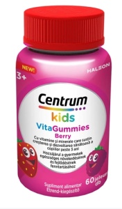 CENTRUM KIDS VITAGUMMIES BERRY * 60 JELEURI+RUCSAC