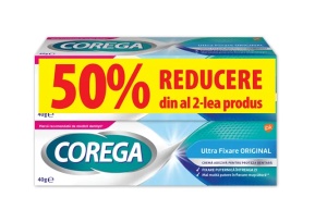 COREGA PASTA ADEZIVA ULTRA FIXARE ORIGINAL * 40 G 1 +1 REDUCERE 50% LA AL DOILEA PRODUS