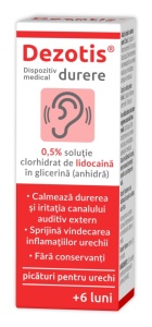 DEZOTIS DURERE 0.5% PICATURI PENTRU URECHI * 7 G, ZDROVIT