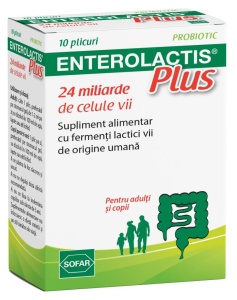 ENTEROLACTIS PLUS * 10 PLICURI