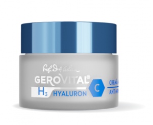 GEROVITAL H3 HYALURON C CREMA ANTIRID DE ZI CU ACID HIALURONIC, NIACINAMIDA SI VITAMINA C, 50ML 4920