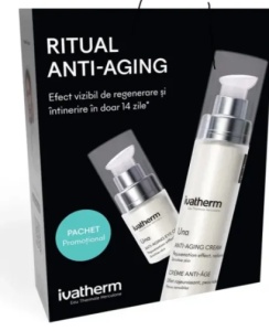 IVATHERM PACHET UNA CREMA ANTI-AGING +CREMA CONTUR OCHI REDUCERE 75% LA AL DOILEA PRODUS