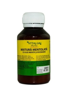 MIXTURA MENTOLATA ULEI MENTA SI ROZMARIN * 100 G VITALIA