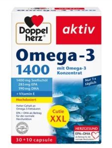 OMEGA 3 1400 MG * 40 CAPSULE, DOPPELHERZ