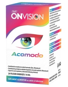 Onvision Acomodo, 20 plicuri x 10 ml, Sun Wave Pharma