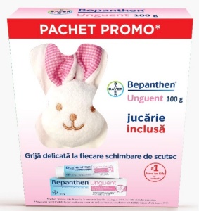 PACHET PROMOTIONAL BEPANTHEN 5% UNGUENT PENTRU IRITATIILE DE SCUTEC * 100 G + JUCARIE