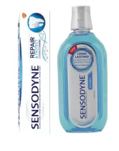 PASTA DE DINTI SENSODYNE REPAIR & PROTECT * 75 ML+ APA GURA COOL MINT * 500 ML