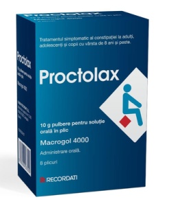 PROCTOLAX 10 G * 8 PLICURI SOLUTIE ORALA
