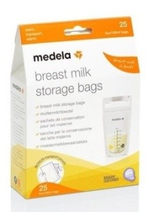 PUNGI DE COLECTARE LAPTE MATERN * 25 BUC PUMP&SAVE MEDELA