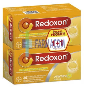 REDOXON VITAMINA C 1000 MG LAMAIE * 30 COMPRIMATE EFERVESCENTE 1+1 PROMO