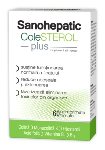 SANOHEPATIC COLESTEROL PLUS * 60 COMPRIMATE FILMATE, ZDROVIT