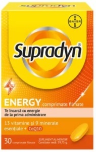 SUPRADYN ENERGY + COENZIMA Q10 * 30 COMPRIMATE FILMATE