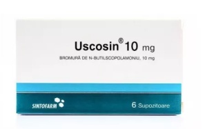 Uscosin, 6 supozitoare, 10 mg, Sintofarm