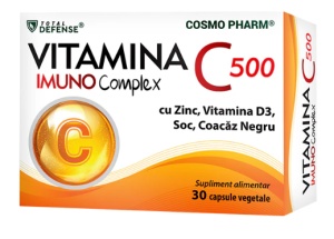 VITAMINA C 500 MG IMUNOCOMPLEX * 30 TABLETE, COSMO PHARM