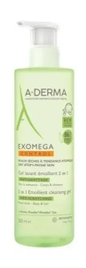 A-Derma Exomega Control, Gel spumant 2 in 1, 500 ml