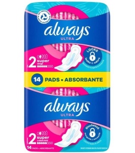 ABSORBANTE ALWAYS DUO PACK ULTRA SUPER PLUS * 14 BUCATI