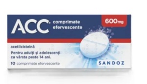 ACC 600 MG * 10 COMPRIMATE EFERVESCENTE