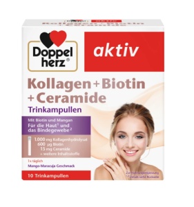 AKTIV KOLLAGEN+BIOTINA+CERAMIDE * 10 FLACOANE/25 ML, DOPPELHERZ