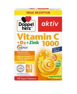 AKTIV VITAMINA C 1000+D3+ZINC DEPOT * 30 COMPRIMATE, DOPPELHERZ