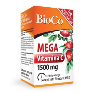 BIOCO MEGA VITAMINA C 1500 MG RETARD * 100 COMPRIMATE FILMATE
