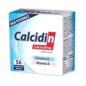 CALCIDIN, 56 COMPRIMATE FILMATE, ZDROVIT