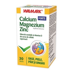 CALCIU-MAGNEZIU-ZINC FORTE * 30 COMPRIMATE, WALMARK