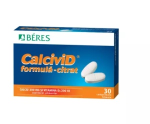 Calcivid Citrat, 30 comprimate, Beres