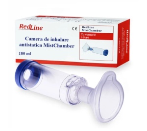 CAMERA DE INHALARE CU MASCA COPII 1-5 ANI * 175 ML, REDLINE