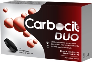 CARBOCIT DUO * 20 COMPRIMATE DUBLU STRATIFICATE, BIOFARM