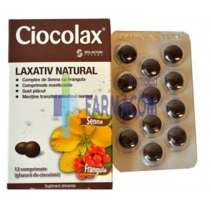 CIOCOLAX * 12 COMPRIMATE MASTICABILE, SOLACIUM PHARMA