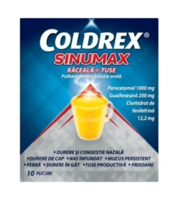 COLDREX SINUMAX RACEALA SI TUSE * 10 PLIC