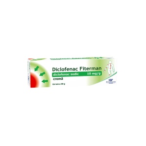 Diclofenac crema 1%, 50 g, Fiterman