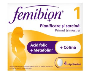Femibion 1 Planificare + Sarcina, 28 comprimate