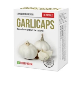 Garlicaps, 30 capsule cu extract de usturoi, Parapharm