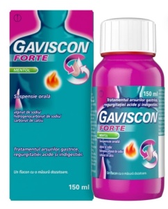 Gaviscon Forte Mentol SUSPENSIE ORALA x 150ml