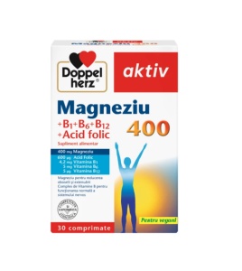 MAGNEZIU 400 MG +B1+B6+B12+ACID FOLIC, 30 COMPRIMATE, DOPPELHERZ