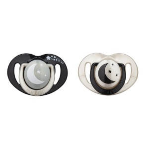 MAMAJOO SUZETE CU DESIGN ORTODONTIC PEARL&BLACK 6+ LUNI*2 BUC MMJ4593