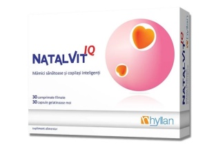 NATALVIT IQ * 30 COMPRIMATE + 30 CAPSULE GELATIONASE MOI, HYLLAN
