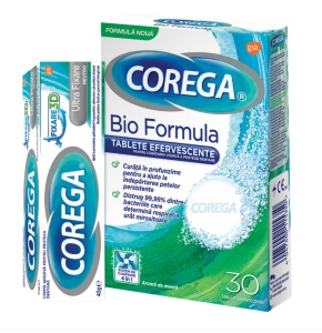 PACHET PROMOTIONAL COREGA PASTA ULTRA FIXARE NEUTRO*40GR + COREGA TABLETE EFERVESCENTE* 30 TABLETE