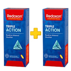 PACHET PROMOTIONAL REDOXON TRIPLE ACTION * 30 COMPRIMATE FILMATE, 1+1
