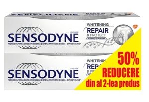 PASTA DE DINTI SENSODYNE REPAIR & PROTECT WHITENING * 75 ML 1+1 50% REDUCERE LA AL DOILEA PRODUS